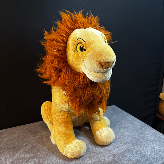 Disney Store “Authentic” The Lion King Adult Simba Animal Stuffed Plush 18” HTF