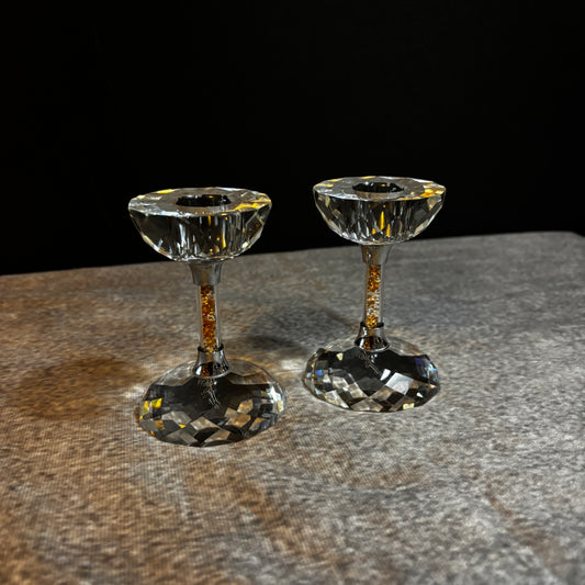 Oleg Cassini signed candle sticks