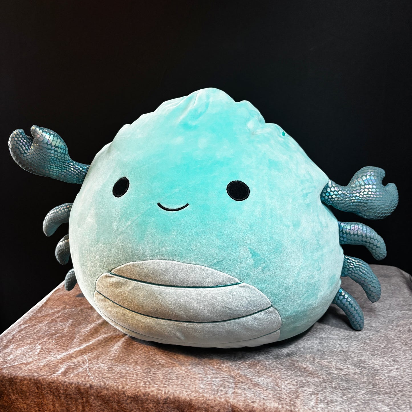16” Carpio Crab Squishmallow Plush Blue Teal Glitter Claws Jazwares
