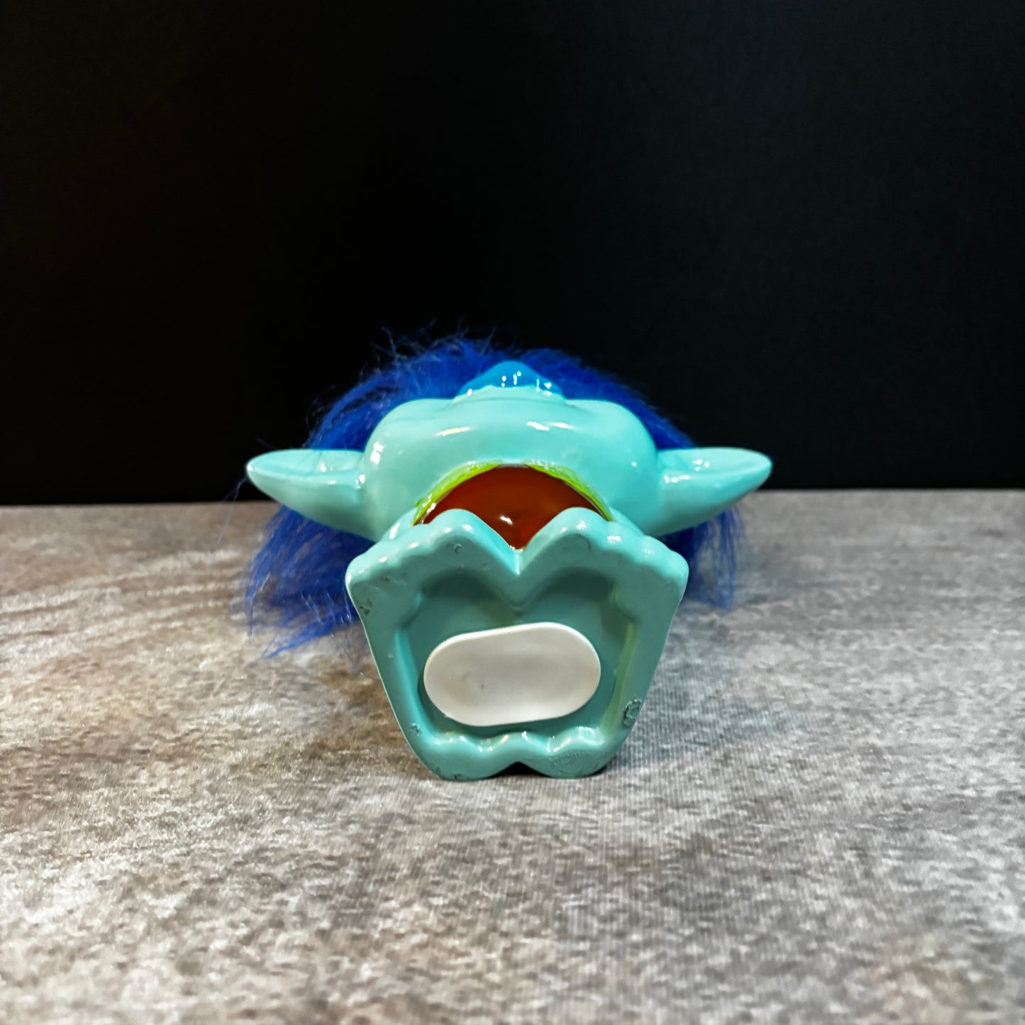 FAB NY Ceramic Blue Hair Figural Branch TROLL Money Savings Coin Piggy BANK