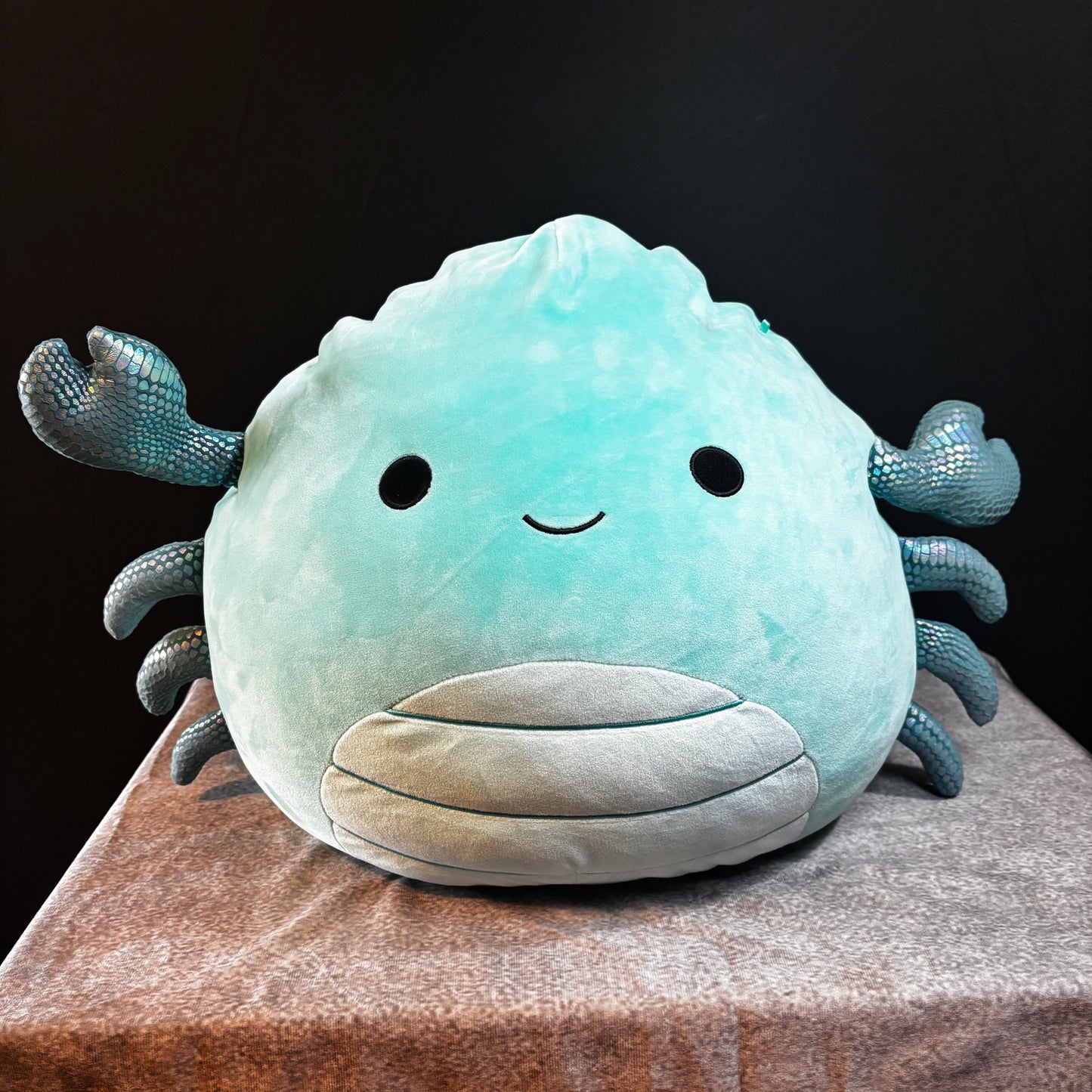 16” Carpio Crab Squishmallow Plush Blue Teal Glitter Claws Jazwares