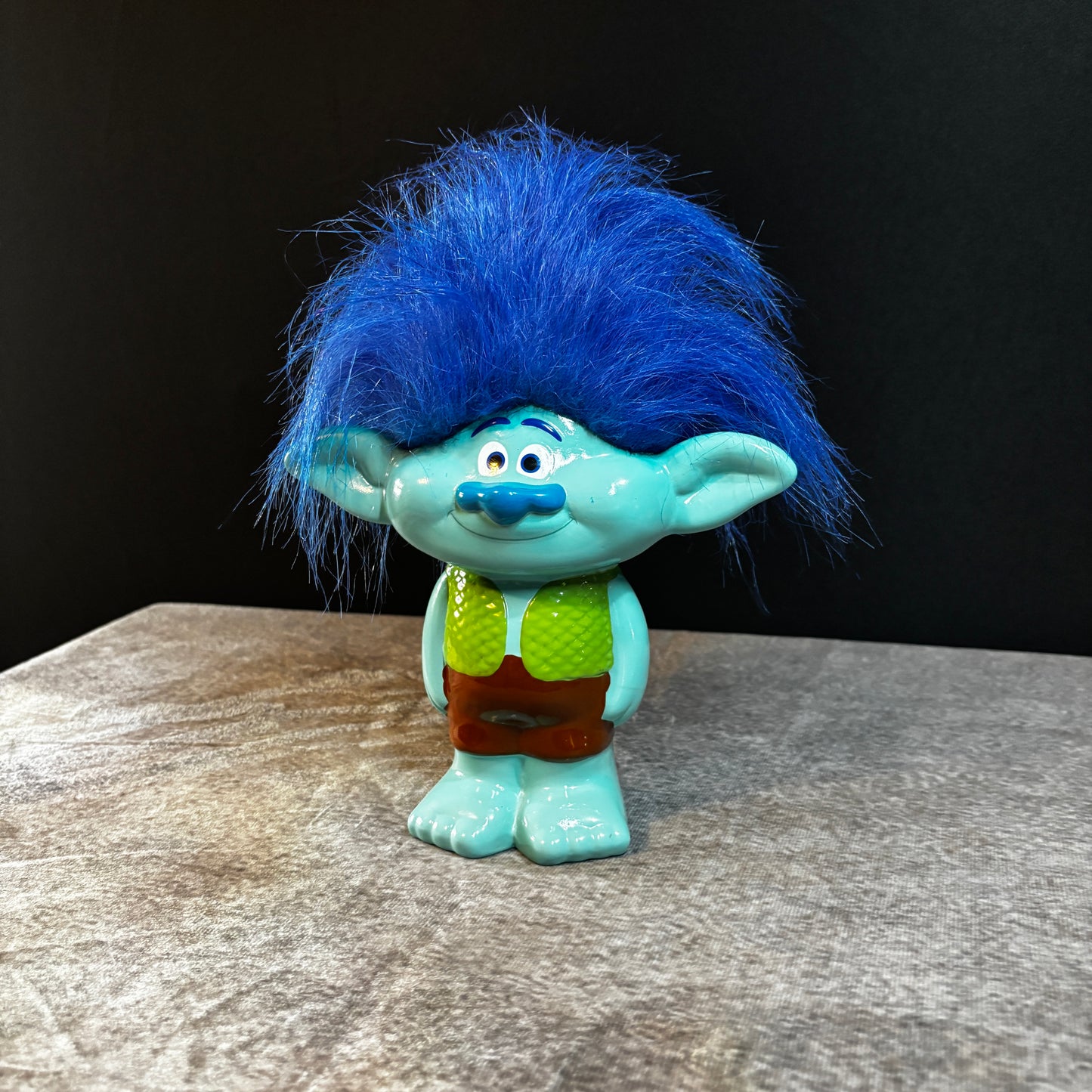 FAB NY Ceramic Blue Hair Figural Branch TROLL Money Savings Coin Piggy BANK