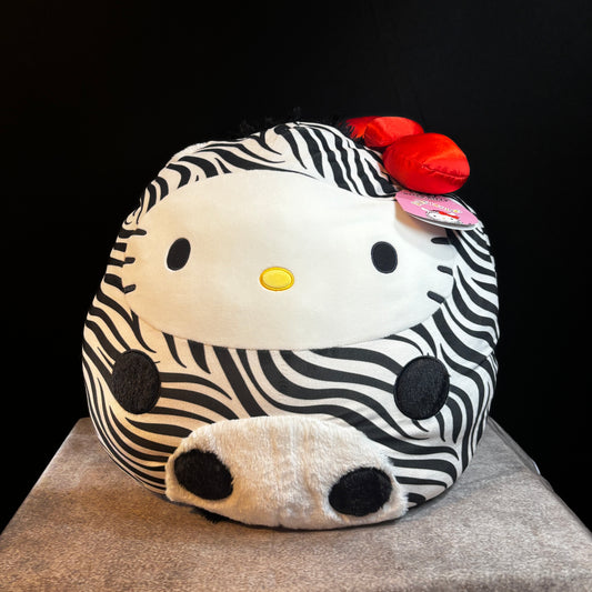 Hello Kitty Zebra 2021 Squishmallow Kellytoy 20” Jumbo Squishy Plush Pillow Toy