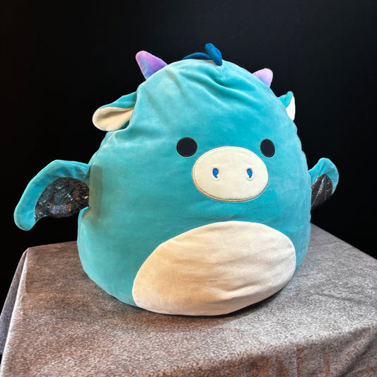 Squishmallows Tatiana the Turquoise Dragon 16" Plush Stuffed Animal Kellytoy Tag